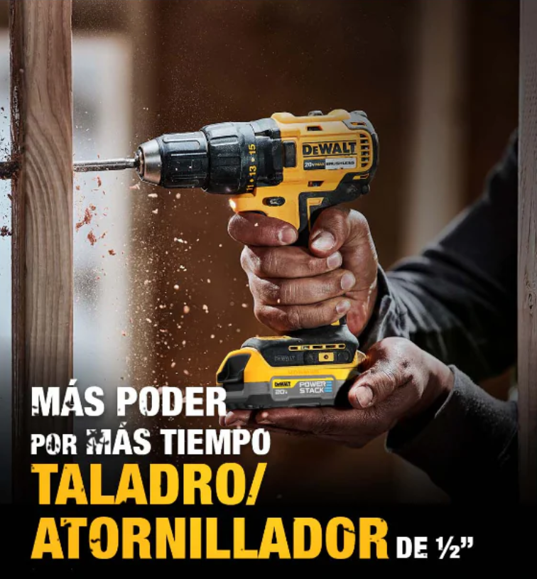 TALADRO INALÁMBRICO DEWALT 48V + 26 ACCESORIOS DE REGALO PROMOCION